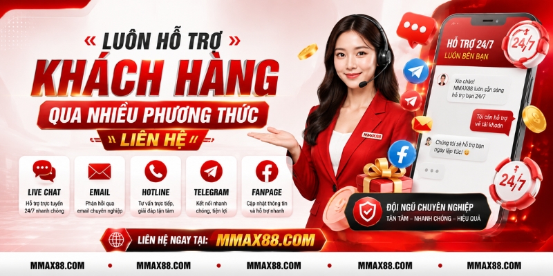 Luôn hỗ trợ khách hàng qua nhiều phương thức liên hệ